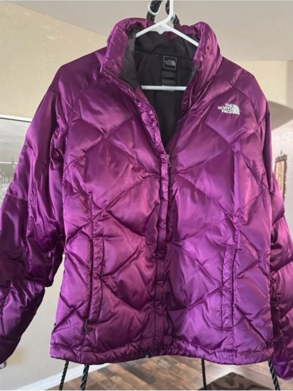 The North Face Women's Purple Insulated Goose Down Puffer Jacket Size Medium